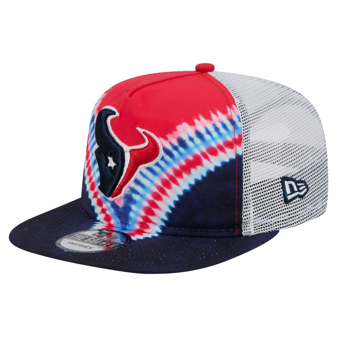 Houston Texans New Era Throwback Dye Golfer Snapback Hat - Red/Navy Hats