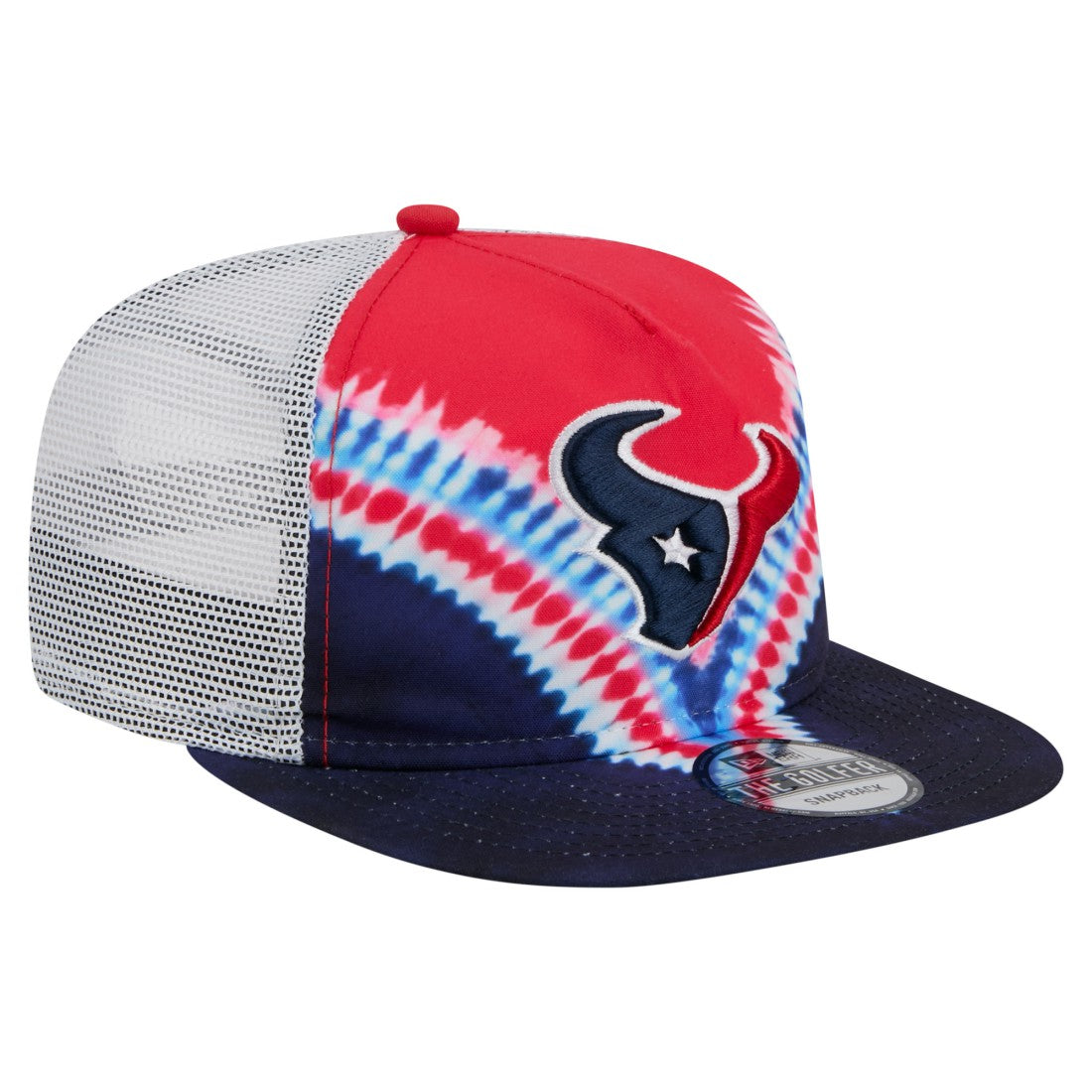 Houston Texans New Era Throwback Dye Golfer Snapback Hat - Red/Navy Hats