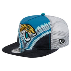 Jacksonville Jaguars New Era Throwback Dye Golfer Snapback Hat - Teal/Black Hats