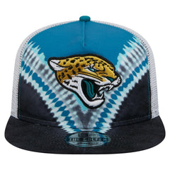 Jacksonville Jaguars New Era Throwback Dye Golfer Snapback Hat - Teal/Black Hats