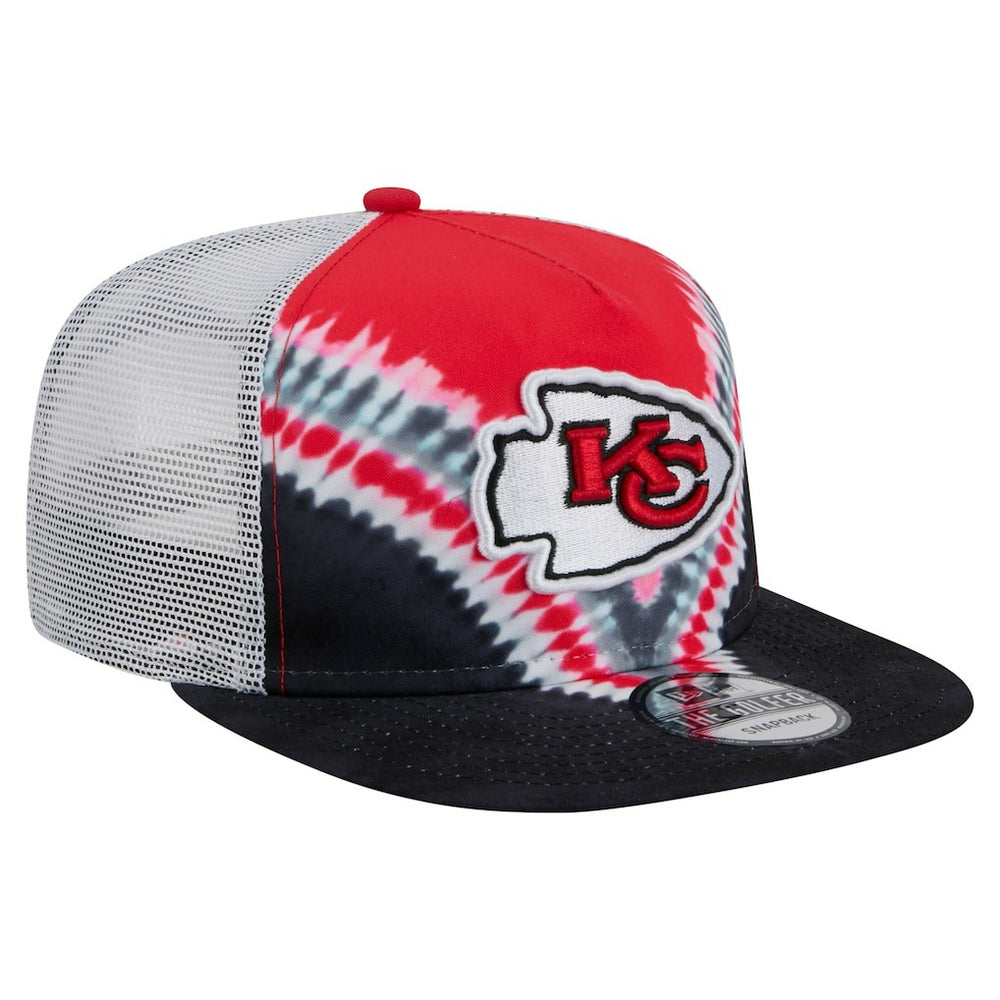 Kansas City Chiefs New Era Throwback Dye Golfer Snapback Hat - Red/Black Hats