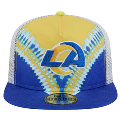 Los Angeles Rams New Era Throwback Dye Golfer Snapback Hat - Gold/Royal Hats