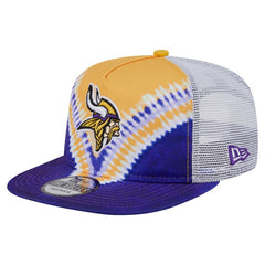 Minnesota Vikings New Era Throwback Dye Golfer Snapback Hat - Gold/Purple Hats