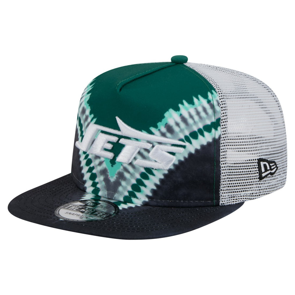 New York Jets New Era Throwback Dye Golfer Snapback Hat - Green/Black Hats