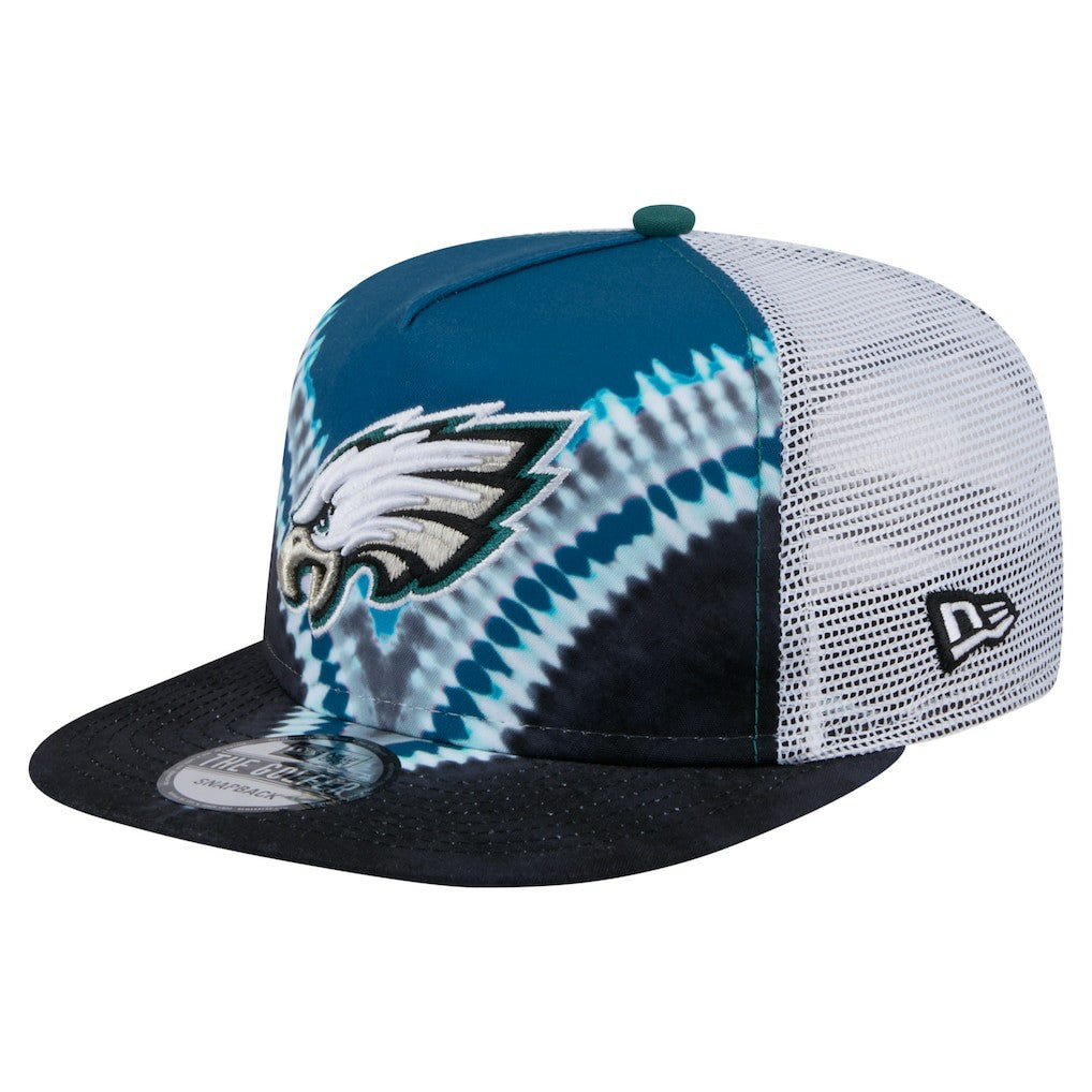 Philadelphia Eagles New Era Throwback Dye Golfer Snapback Hat - Midnight Green/Black Hats
