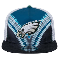 Philadelphia Eagles New Era Throwback Dye Golfer Snapback Hat - Midnight Green/Black Hats