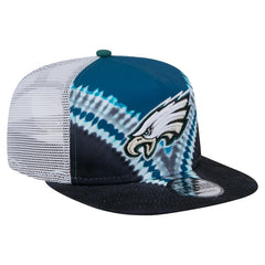 Philadelphia Eagles New Era Throwback Dye Golfer Snapback Hat - Midnight Green/Black Hats