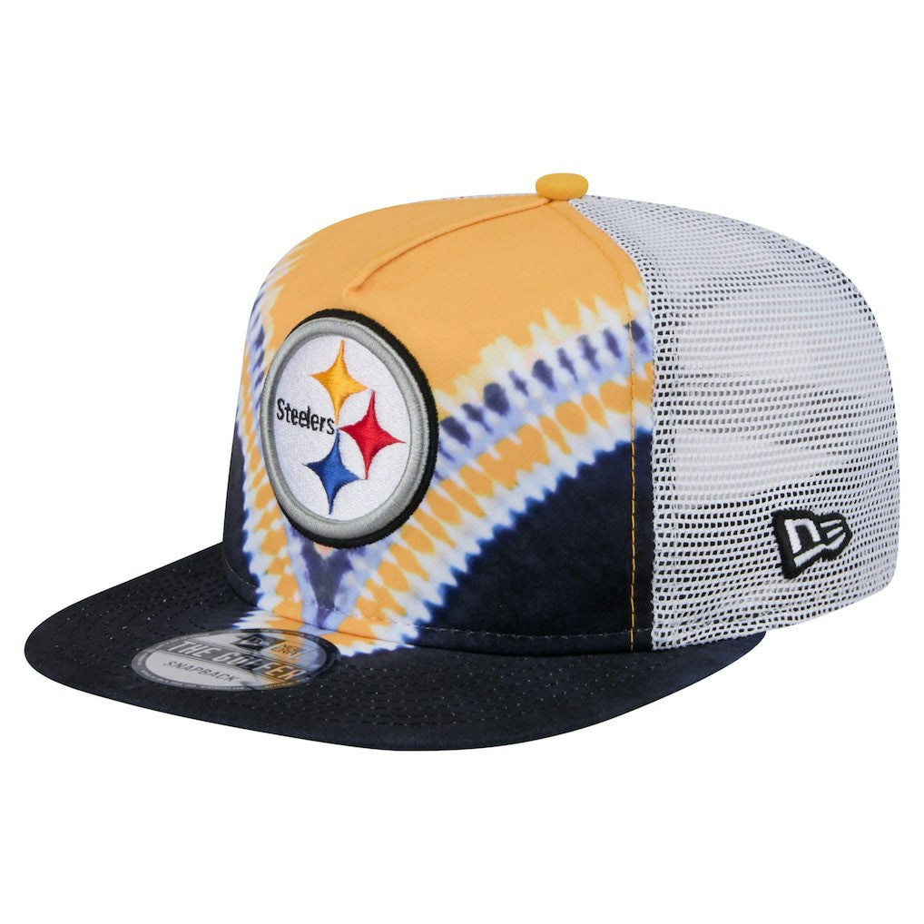 Pittsburgh Steelers New Era Throwback Dye Golfer Snapback Hat - Gold/Black Hats
