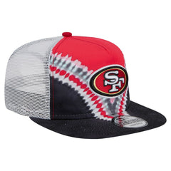 San Francisco 49ers New Era Throwback Dye Golfer Snapback Hat - Scarlet/Black Hats