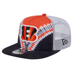 Cincinnati Bengals New Era Throwback Dye Golfer Snapback Hat - Orange/Black Hats