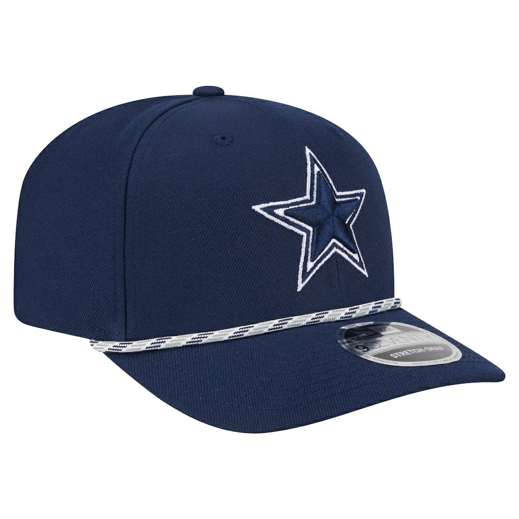 Dallas Cowboys New Era Gameday Multi Rope 9SEVENTY Stretch-Snap Hat - Navy Hats