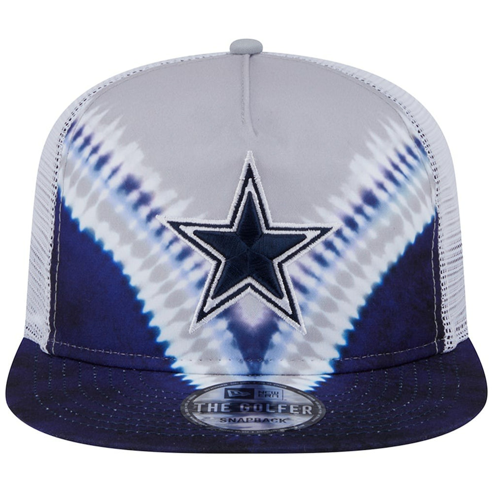 Dallas Cowboys New Era Throwback Dye Golfer Snapback Hat - Gray/Navy Hats