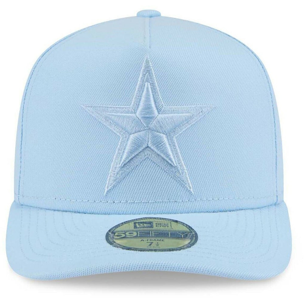 Dallas Cowboys New Era Color Pack A-Frame 59FIFTY Fitted Hat - Light Blue Hats