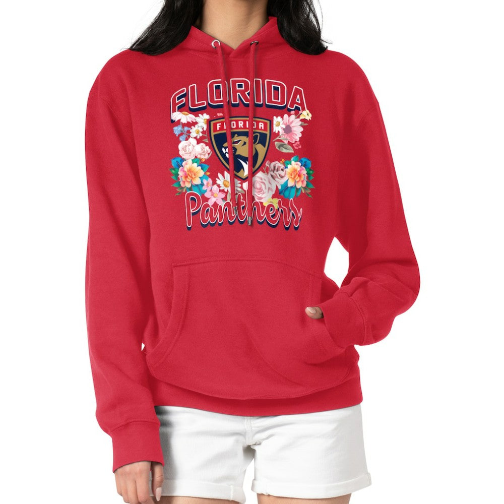 Florida Panthers G-III 4Her by Carl Banks Women's Flower Logo Pullover Hoodie - Red | US 201906172