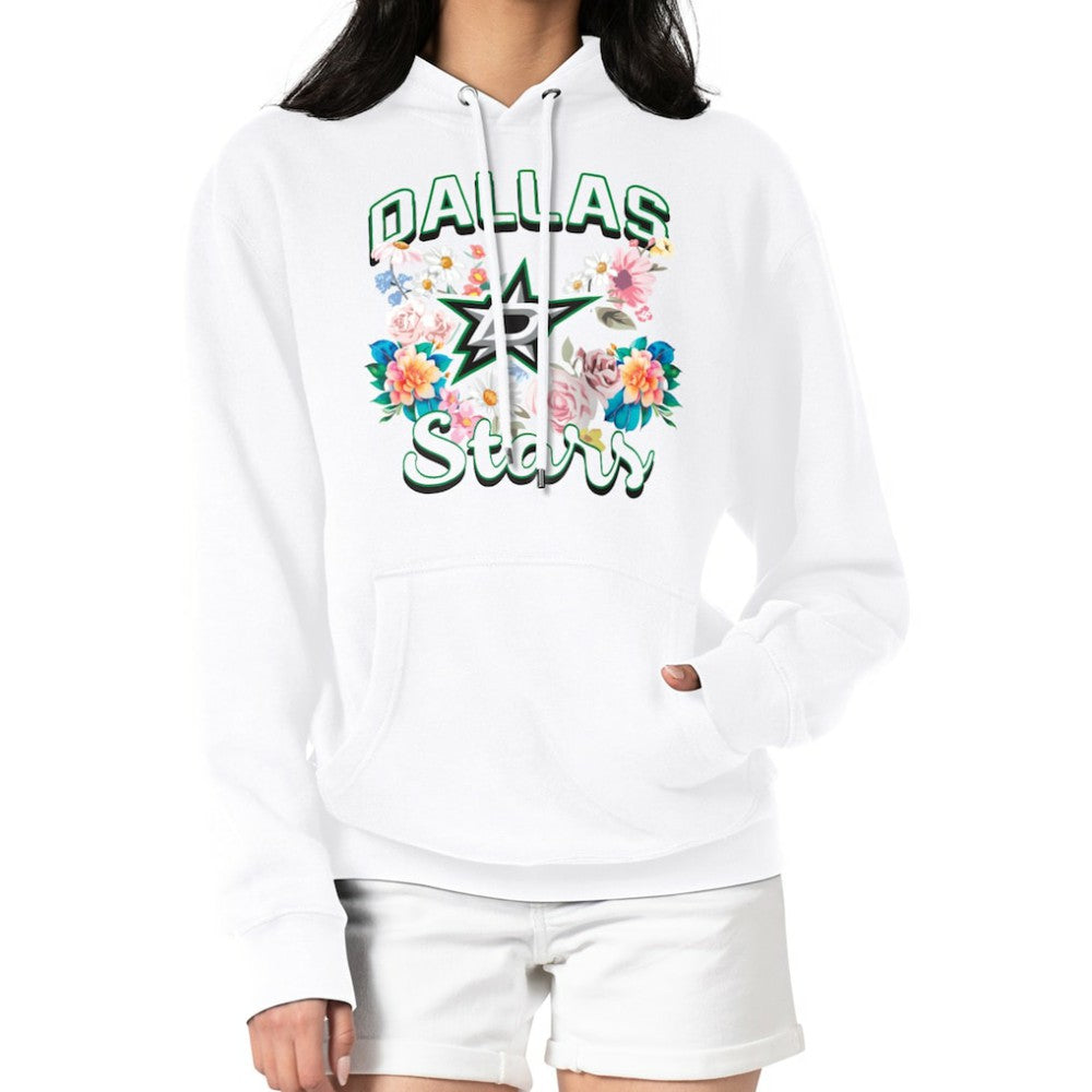 Dallas Stars G-III 4Her by Carl Banks Women's Flower Logo Pullover Hoodie - White | US 201906184