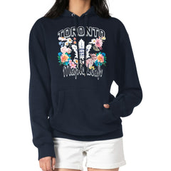 Toronto Maple Leafs G-III 4Her by Carl Banks Women's Flower Logo Pullover Hoodie - Navy | US 201906208