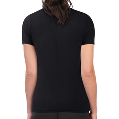 Chicago Blackhawks G-III 4Her by Carl Banks Women's Super-Slim Fit Lightweight Flower Logo T-Shirt - Black | US 201906224