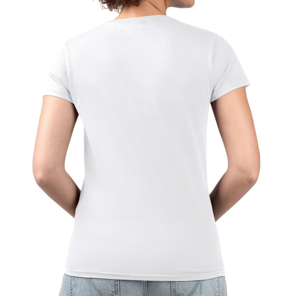 Vegas Golden Knights G-III 4Her by Carl Banks Women's Super-Slim Fit Lightweight Flower Logo V-Neck T-Shirt - White | US 201906393