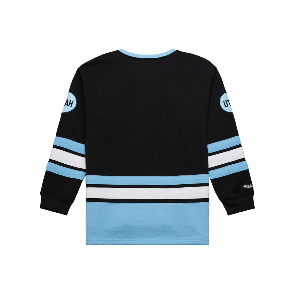 Utah Hockey Club Mitchell & Ness Heritage Lace-Up Pullover Sweatshirt - Black | US 201906424