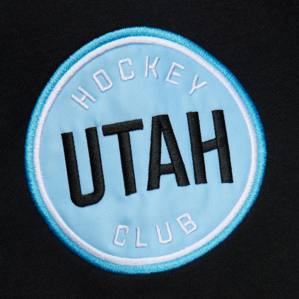 Utah Hockey Club Mitchell & Ness Heritage Lace-Up Pullover Sweatshirt - Black | US 201906424