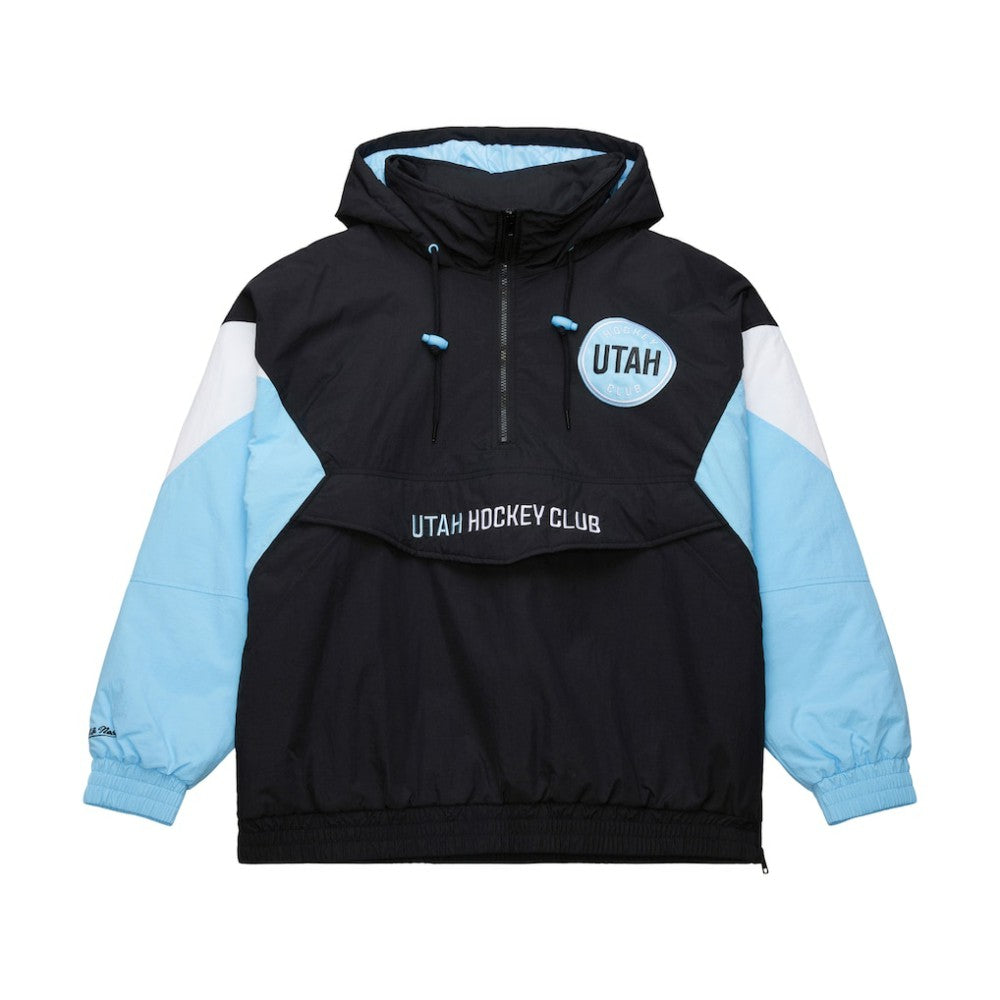 Utah Hockey Club Mitchell & Ness Retro Anorak Half-Zip Jacket - Black | US 201906426