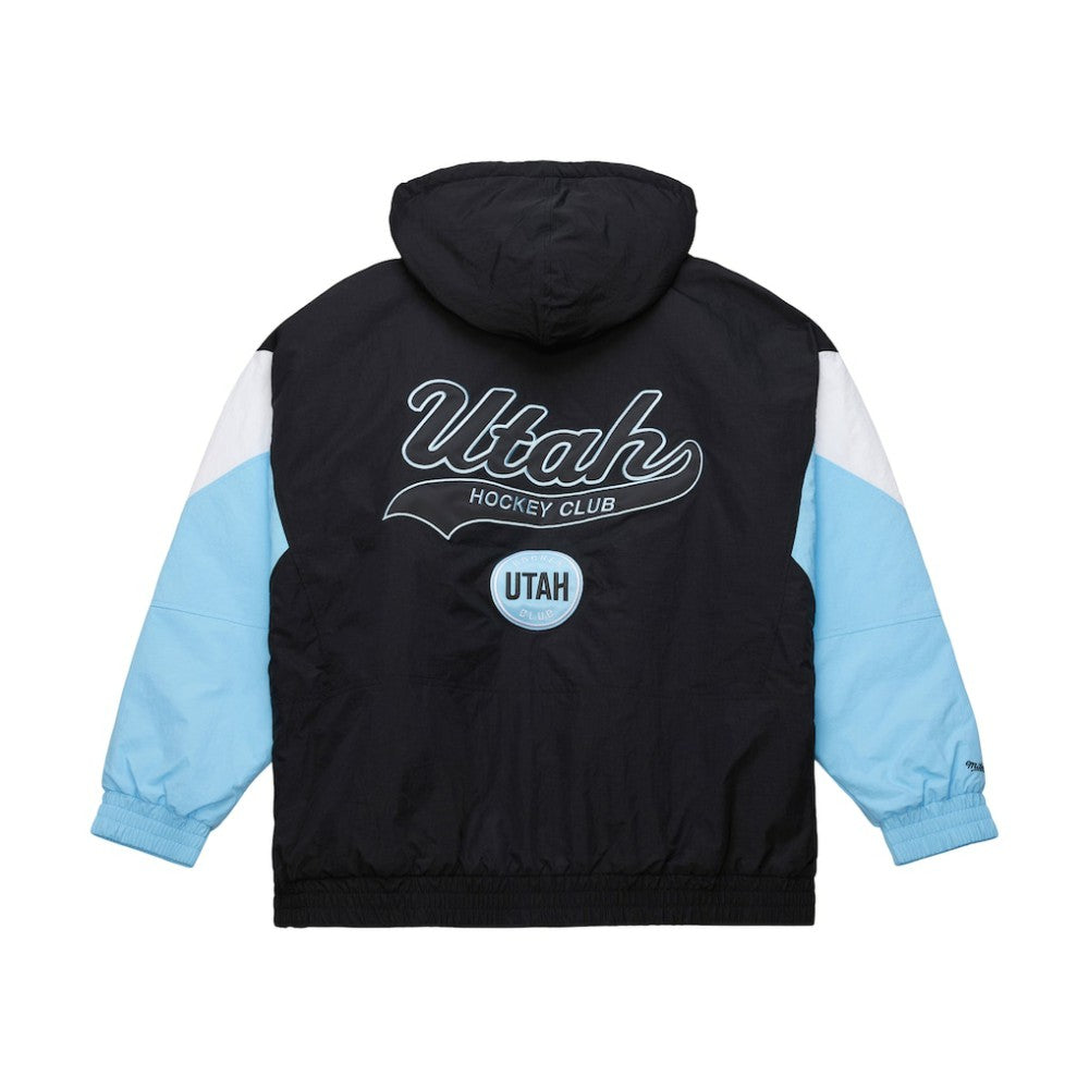 Utah Hockey Club Mitchell & Ness Retro Anorak Half-Zip Jacket - Black | US 201906426