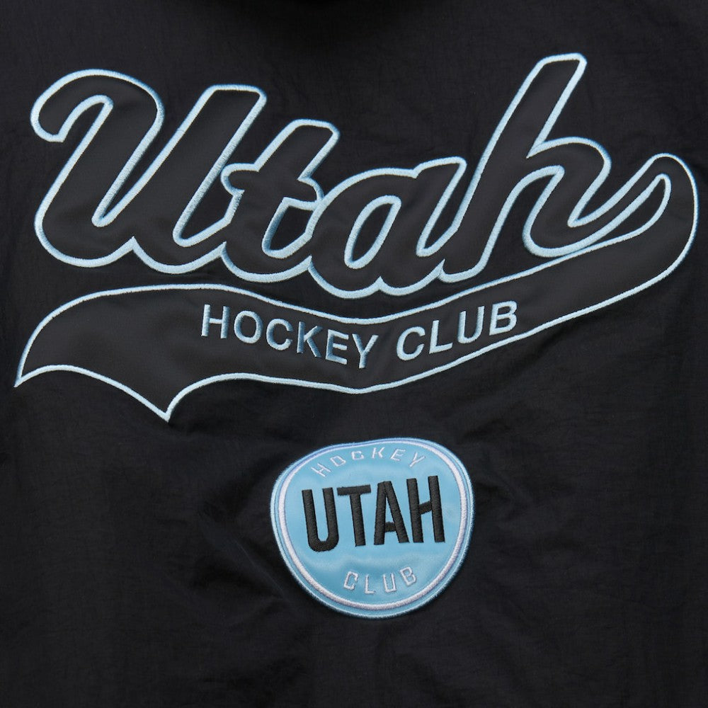 Utah Hockey Club Mitchell & Ness Retro Anorak Half-Zip Jacket - Black | US 201906426