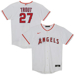 Mike Trout Los Angeles Angels Nike Preschool Home Replica Player Jersey - White Jerseys