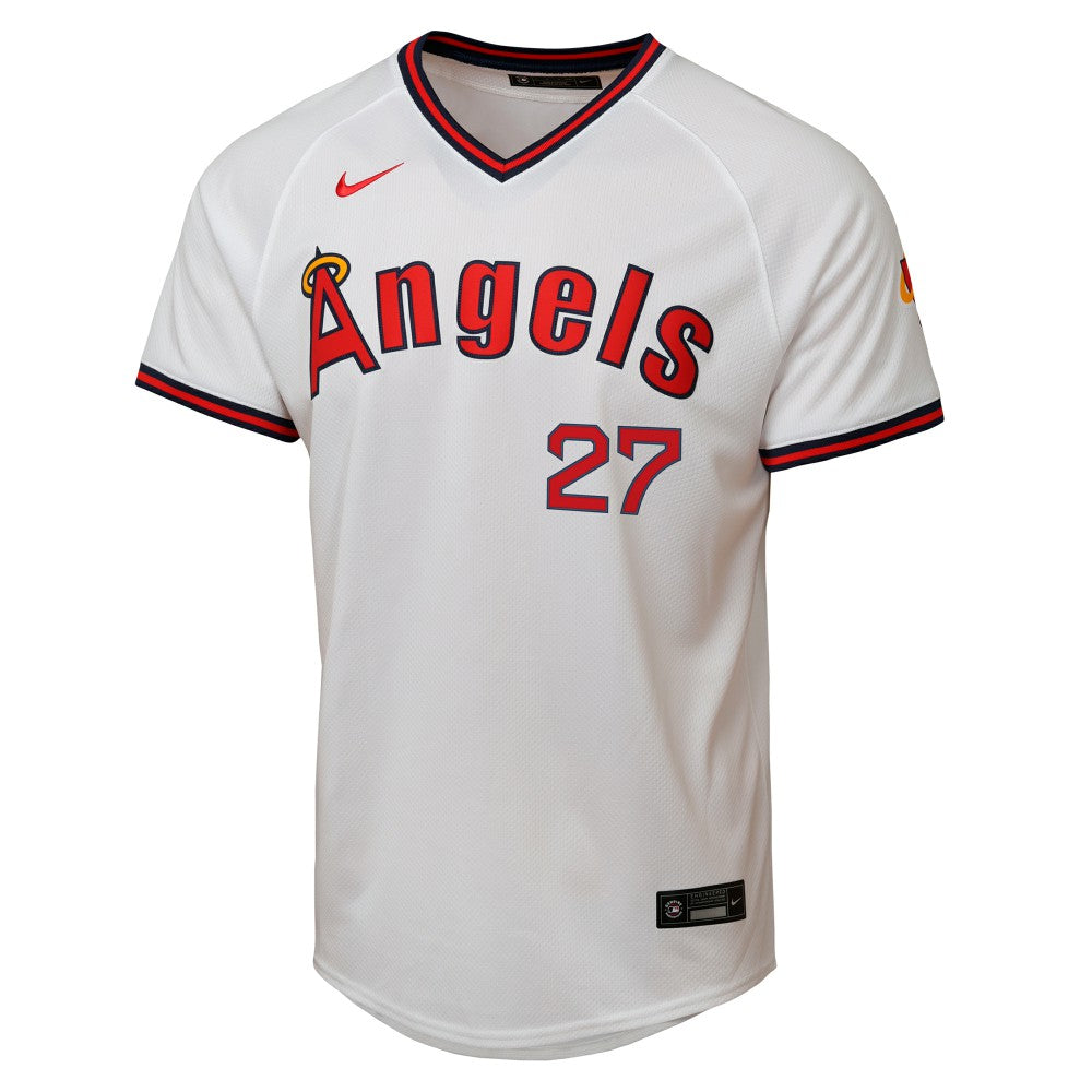 Mike Trout Los Angeles Angels Nike Youth Alternate 2 Limited Player Jersey - White Jerseys