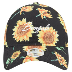 Cincinnati Bengals New Era Women's Adventure Sunflower 9TWENTY Adjustable Hat - Black Hats
