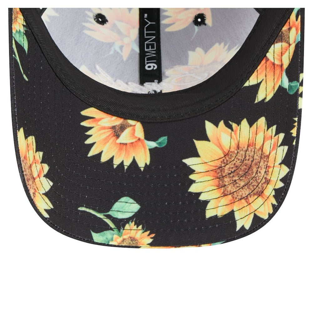 Cincinnati Bengals New Era Women's Adventure Sunflower 9TWENTY Adjustable Hat - Black Hats