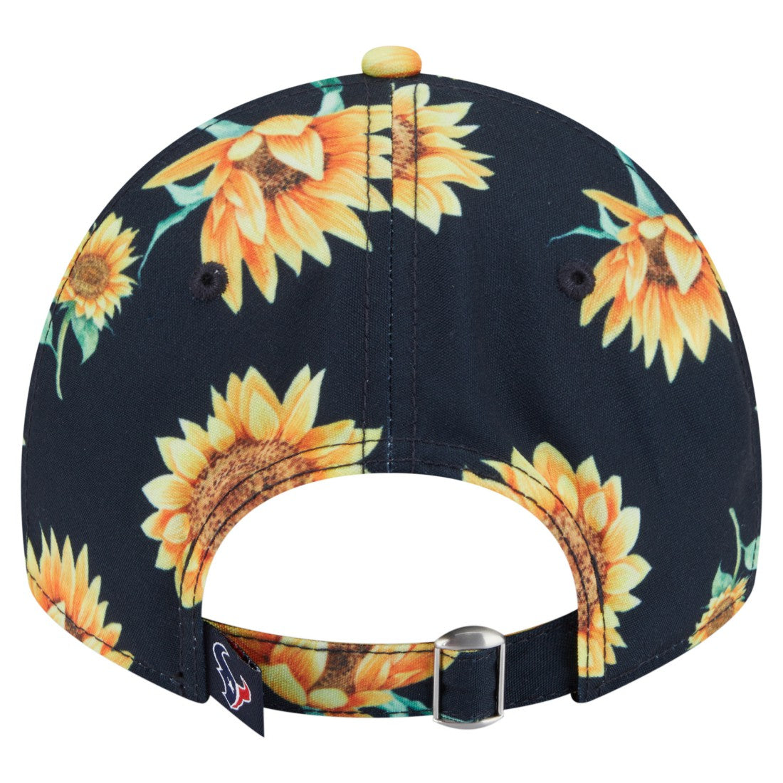 Houston Texans New Era Women's Adventure Sunflower 9TWENTY Adjustable Hat - Navy Hats