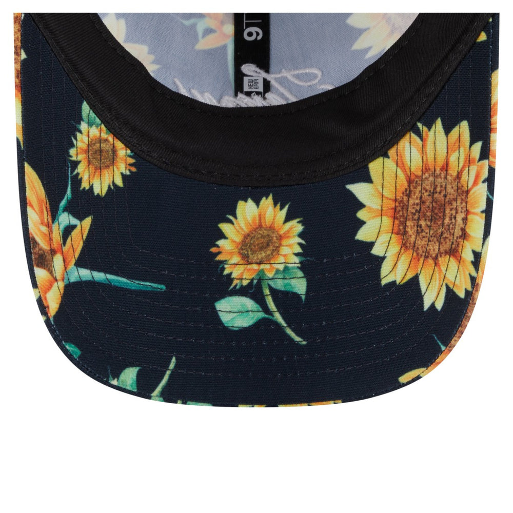 Houston Texans New Era Women's Adventure Sunflower 9TWENTY Adjustable Hat - Navy Hats