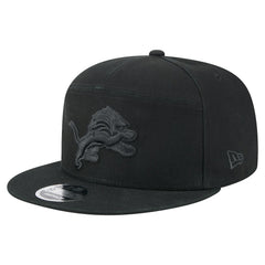 Detroit Lions New Era Adventure Canvas Split Panel 9FIFTY Snapback Hat - Black Hats