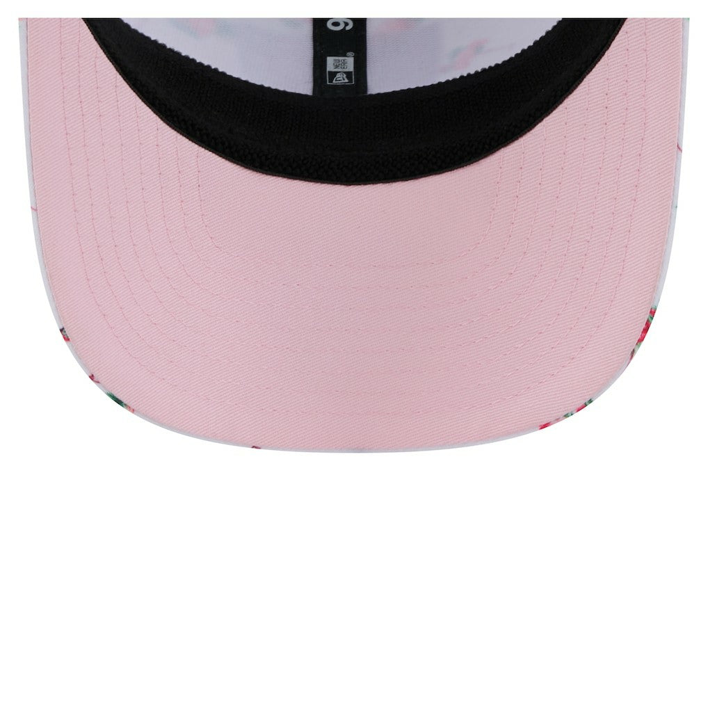 Las Vegas Raiders New Era Adventure Flamingo Pattern 9SEVENTY Stretch-Snap Hat - White Hats