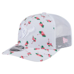 Houston Texans New Era Adventure Flamingo Pattern 9SEVENTY Stretch-Snap Hat - White Hats