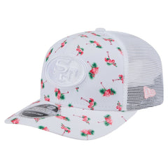 San Francisco 49ers New Era Adventure Flamingo Pattern 9SEVENTY Stretch-Snap Hat - White Hats