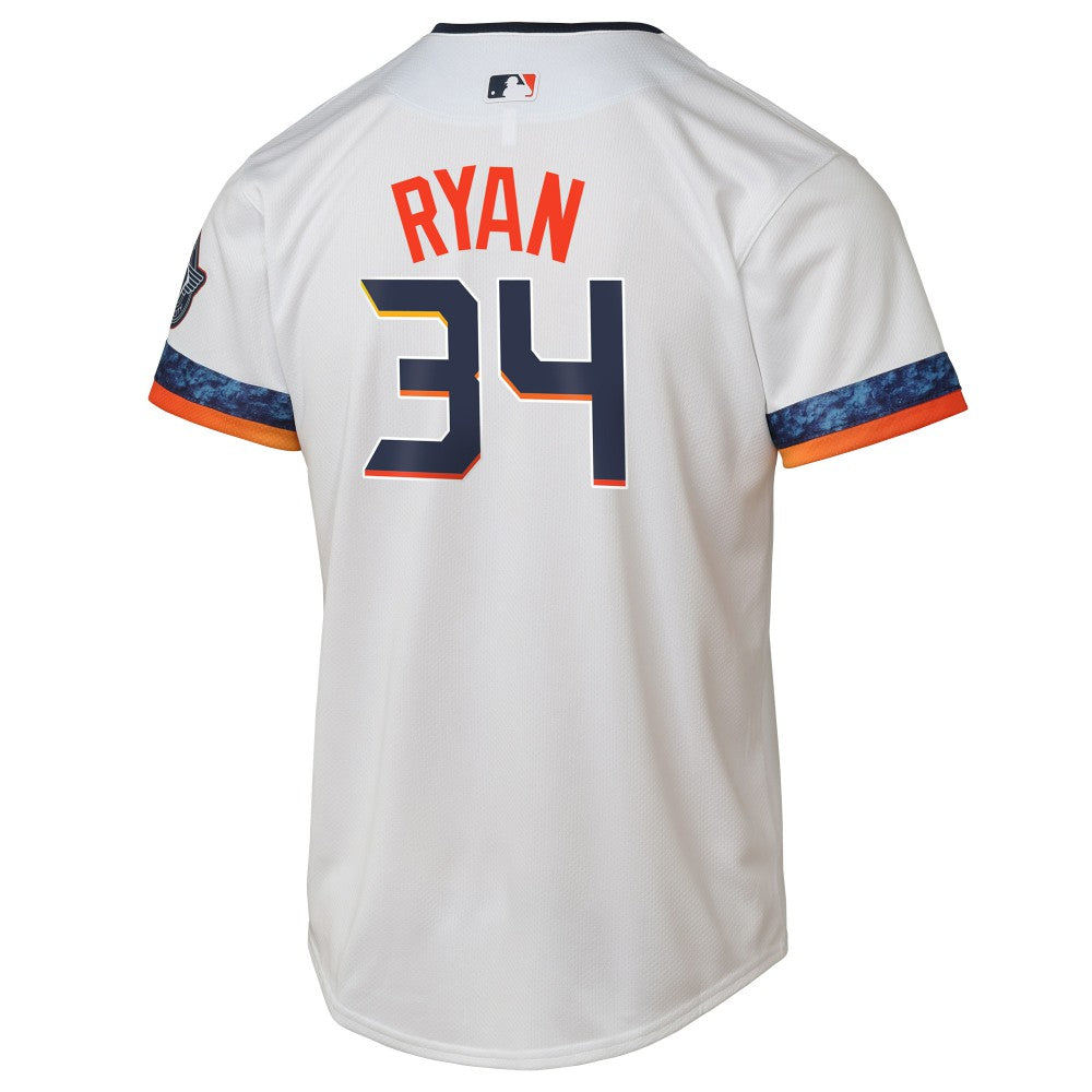 Nolan Ryan Houston Astros Nike Youth 2025 City Connect Limited Player Jersey - White Jerseys