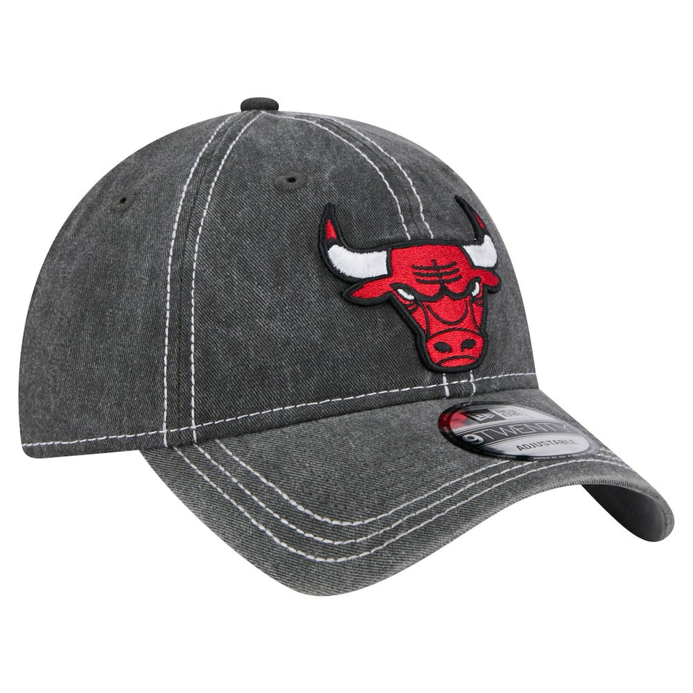 Chicago Bulls Pigment Dyed 9TWENTY Adjustable Hat Black - New Era