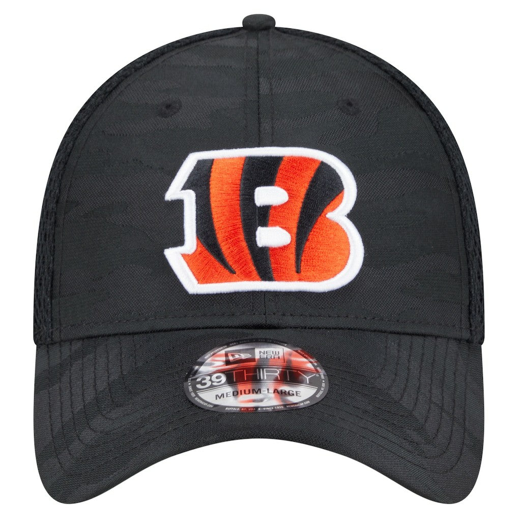 Cincinnati Bengals New Era Active Camo 39THIRTY Flex Hat - Black Hats