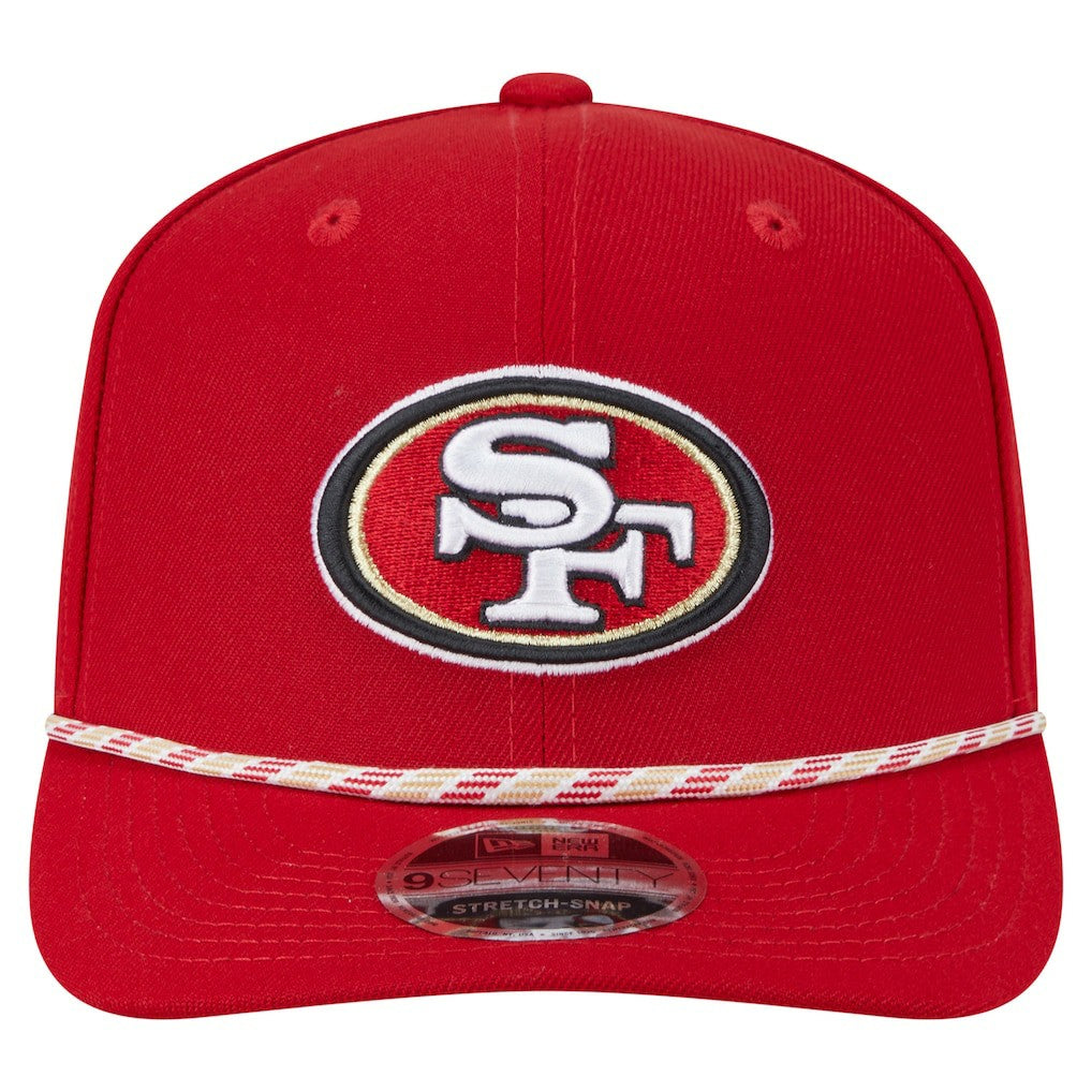 San Francisco 49ers New Era Gameday Multi Rope 9SEVENTY Stretch-Snap Hat - Scarlet Hats