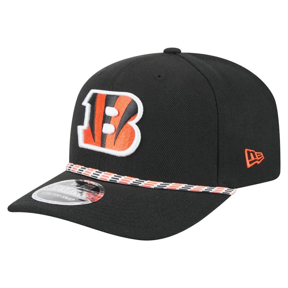 Cincinnati Bengals New Era Gameday Multi Rope 9SEVENTY Stretch-Snap Hat - Black Hats