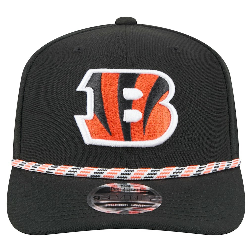 Cincinnati Bengals New Era Gameday Multi Rope 9SEVENTY Stretch-Snap Hat - Black Hats