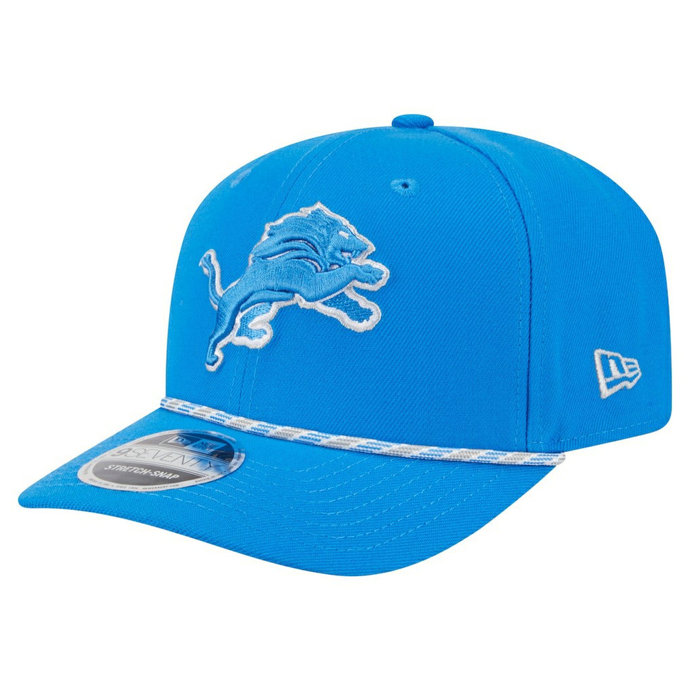 Detroit Lions New Era Gameday Multi Rope 9SEVENTY Stretch-Snap Hat - Blue Hats