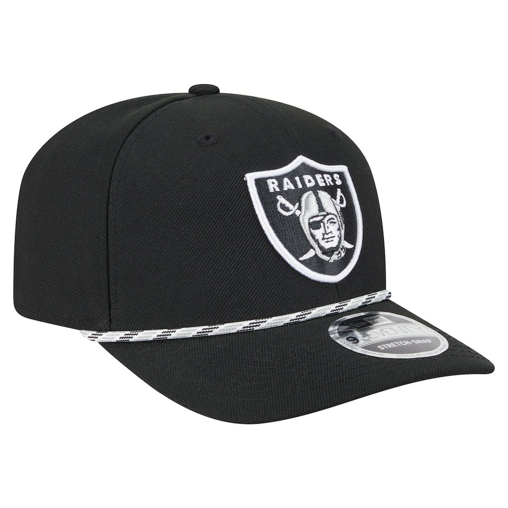 Las Vegas Raiders New Era Gameday Multi Rope 9SEVENTY Stretch-Snap Hat - Black Hats