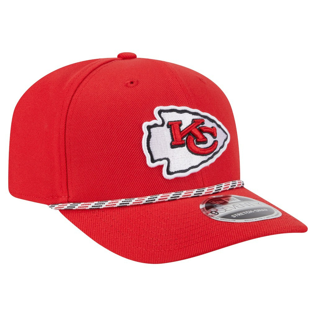 Kansas City Chiefs New Era Gameday Multi Rope 9SEVENTY Stretch-Snap Hat - Red Hats