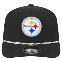 Pittsburgh Steelers New Era Gameday Multi Rope 9SEVENTY Stretch-Snap Hat - Black Hats