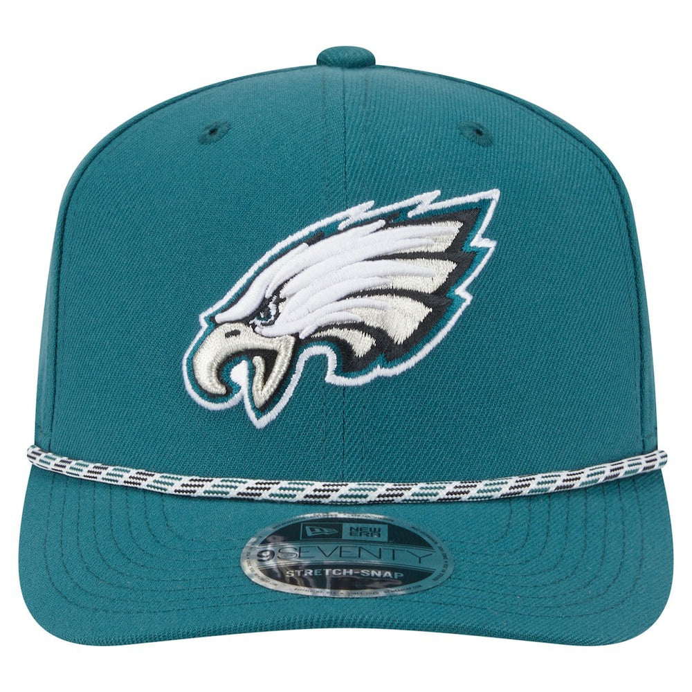 Philadelphia Eagles New Era Gameday Multi Rope 9SEVENTY Stretch-Snap Hat - Midnight Green Hats