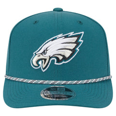 Philadelphia Eagles New Era Gameday Multi Rope 9SEVENTY Stretch-Snap Hat - Midnight Green Hats