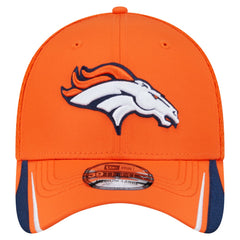 Denver Broncos New Era Game Day Linear 39THIRTY Flex Hat - Orange Hats